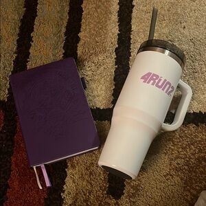 Bundle White Tumbler & Wellness Planner